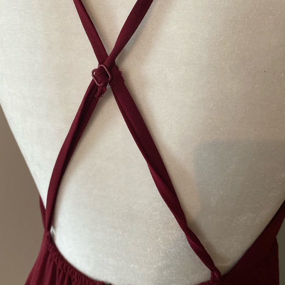 Lulu’s Mythical Kind Of Love Wine Gown Dress - Picture 9 of 9